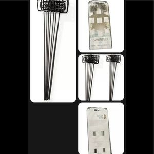 David Tutera 10 Circle Card Holder Picks in BLACK Square 8" Long Wedding…